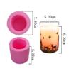 Cylinder Christmas Candle Silicone Molds Star Tree Deer DIY Cake Decorating Supplies Bakeware Baking Tools Handmade Soap Plaster Mold Fondant Mousse Chocolate Biscuit Sugar Craft Mould view 4