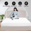 Tula Linen 1 Piece Luxury Hotel Quality Fully Elastic Fitted Sheet/Bottom Sheet Queen Size Fits 14-15" Deep Pocket 100% Egyptian Cotton 700 Thread Count Solid Pattern Premium Quality Color White view 4