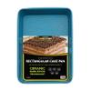 casaWare 13 x 9 x 2-inch Ultimate Series Commercial Weight Ceramic Non-Stick Coating Rectangular Cake Pan (Blue Granite) view 1