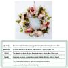 Wreaths LIU- Artificial Flower Peony Round of 15 Inch Door Front Door, for Wedding Holiday Home Decoration view 2