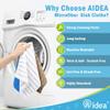 AIDEA Kitchen Towels, Absorbent Dish Cloth for Kitchen, Soft Dish Towels for Home, Multi-Purpose Cloths for Household Cleaning and Drying-8PK, 12x12 view 3