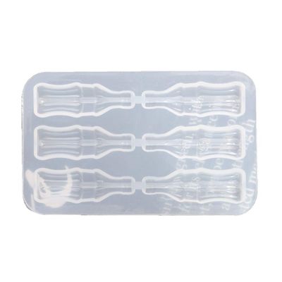 QUQUTWO Gummy Molds Silicone Bear Orange Candy Chocolate Coke Drink Bottle Resin Mold White