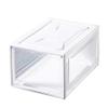 Cabilock 1pc Transparent Shoe Storage Box Stackable Organizer for Sneakers Material Space-saving Design for Home Display and Storage Easy to Clean and Install view 1