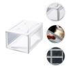 Cabilock 1pc Transparent Shoe Storage Box Stackable Organizer for Sneakers Material Space-saving Design for Home Display and Storage Easy to Clean and Install view 3