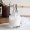 Xuulan Large countertop soap Dispenser, Premium Clear Glass Soap Dispenser, Stainless Steel Pump, Hand Pump Bottle, (Color : Clear, Size : 300ml) view 1