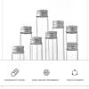 Happyupcity 12PCS 10ml/0.34 Glass Bottles with Aluminum Lids Tiny Glass Jars DIY Decoration Vials Wishing Bottles Message Bottle Sample Pack for Wedding Decor Jewelry Favors Container for Art Crafts view 3