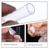 Happyupcity 12PCS 10ml/0.34 Glass Bottles with Aluminum Lids Tiny Glass Jars DIY Decoration Vials Wishing Bottles Message Bottle Sample Pack for Wedding Decor Jewelry Favors Container for Art Crafts view 4