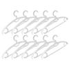 Cabilock 10pcs Traceless Clothes Hanger Thick Non- Solid Plastic Swivel Hook Windproof Design for Spaces for Closets and Bedrooms view 1