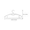 Cabilock 10pcs Traceless Clothes Hanger Thick Non- Solid Plastic Swivel Hook Windproof Design for Spaces for Closets and Bedrooms view 2