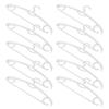 Cabilock 10pcs Traceless Clothes Hanger Thick Non- Solid Plastic Swivel Hook Windproof Design for Spaces for Closets and Bedrooms view 4