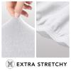 PureFit Super Stretch 4 Seater Sofa Slipcover  Spandex Non Slip Soft Couch Sofa Cover, Washable Furniture Protector with Non Skid Foam and Elastic Bottom for Kids, Pets XX Large, White view 4