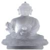 Colored Glaze Menla Medicine God Buddha Statue (White, 7.5" H x 4.7" L x 3.9" W) view 1