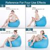 Adult Kids Beanbag Cover, Beautiful Home Accessory Solid Color Simple Design Lazy Lounger Seat Recliner Slipcover, No Filling,S9,M view 4
