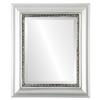 OVALCREST Rectangle Beveled Wall Mirror for Home Decor - Chicago Style - Silver Spray - 23x29 Outside Dimensions view 1
