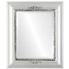 OVALCREST Rectangle Beveled Wall Mirror for Home Decor - Boston Style - Silver Spray - 17x21 Outside Dimensions view 1