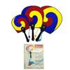 NDM Korean Traditional Fan Taegeuk Pattern Folk Fan   3 Korea Souvenir L M S Size Set + Book Mark Gift view 1