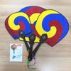 NDM Korean Traditional Fan Taegeuk Pattern Folk Fan   3 Korea Souvenir L M S Size Set + Book Mark Gift view 2
