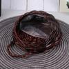Handmade Woven Hanging Basket Natural Wicker Haning Storage Basket for Wedding Wall Decorations Coffee view 3