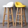Bar Stools with Backs Solid Wooden Legs Comfortable Barstools Swivel Breakfast Kitchen Counter Chair/Seat Height 27.6" /4-Color Available view 2