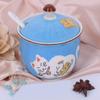 Ceramics Japanese Lucky Cat Sugar Bowl Salt Storage Jar with Lid And Spoon view 3