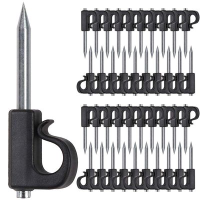 SELEWARE 40 Pieces Q-Hanger, Home Christmas Lights Hanger Hooks for Easy Release Outdoor Wire and Fairy Lights, Heavy Duty 40 LB Capacity