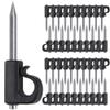 SELEWARE 40 Pieces Q-Hanger, Home Christmas Lights Hanger Hooks for Easy Release Outdoor Wire and Fairy Lights, Heavy Duty 40 LB Capacity view 1