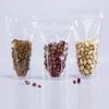PABCK 100 Pack (Outside Size 3.9x5.9 inch)(Inside Size 3.54x3.66 inch) Clear Resealable Stand Up Bags Heat Seal Zipper Lock Leakproof Storage Pouch for Zip Food Storage Lock Packaging with Tear Notch view 4
