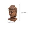 balacoo Statue Aquarium Decoration Zen Fish Tank Ornament Unique Home Decor Super Detailed Design Creative and Vivid Aquatic Landscape for Living Room and view 4