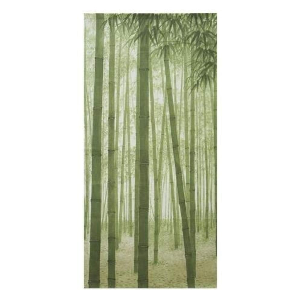 wagara Made in Japan Noren Doorway Curtain Tapestry Long Type L66.9 Inches x W33.46 Inches Bammboo Thicket Green