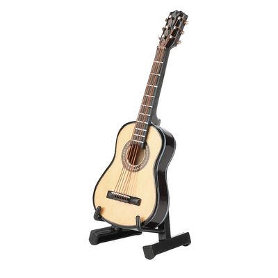 Diydeg Guitar Model, Mini Guitar Model, Painted Processing Lifelike Office Table Home Desk for Home Office