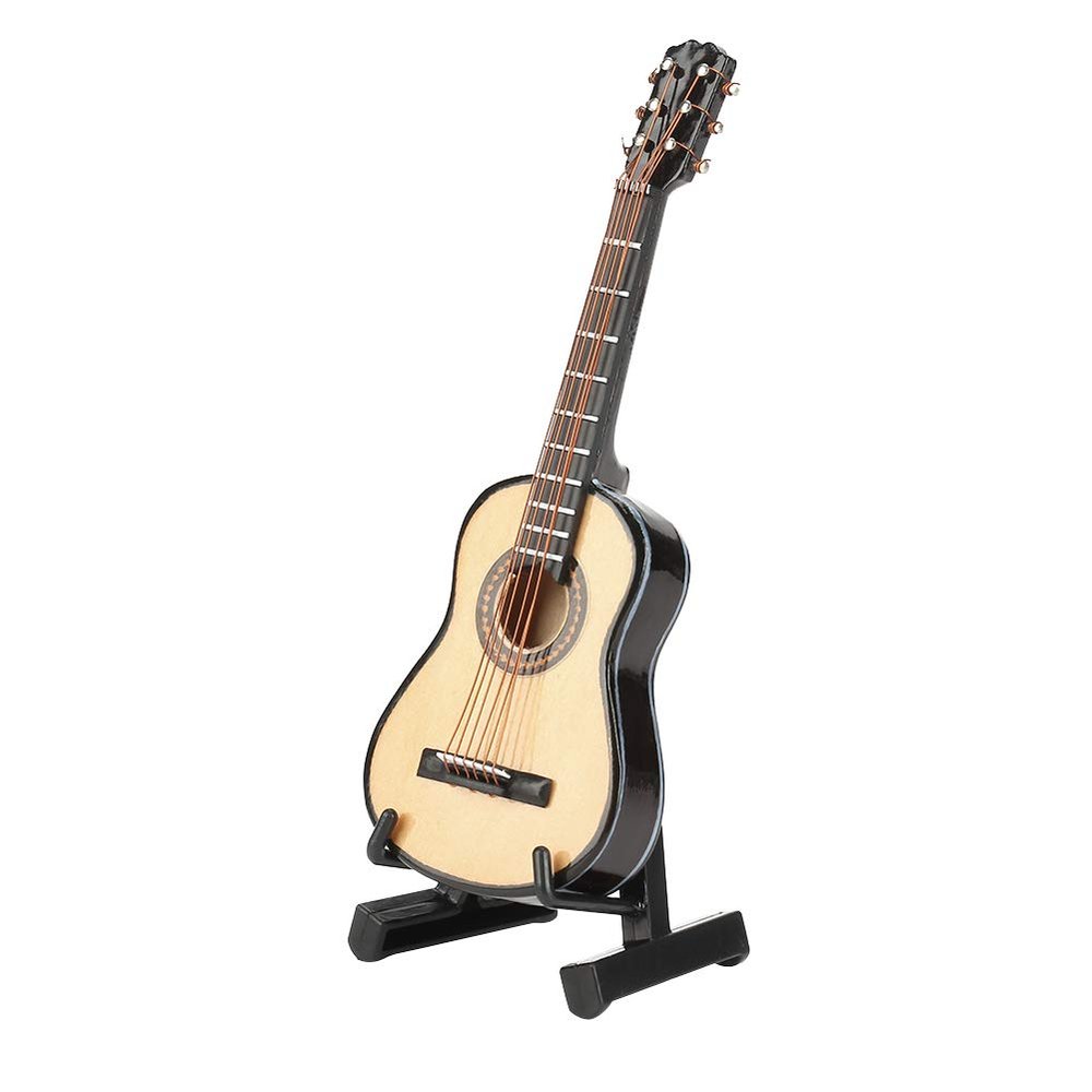 Diydeg Guitar Model, Mini Guitar Model, Painted Processing Lifelike Office Table Home Desk for Home Office