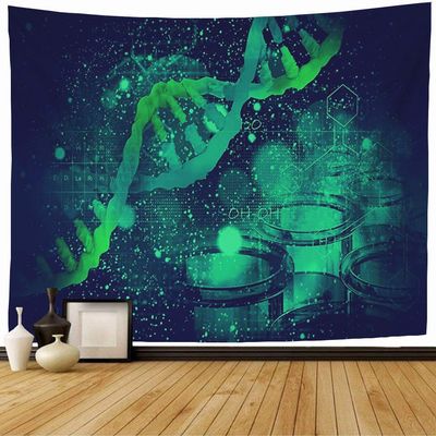 Tapestry Chromosome DNA Cell Life Structure On Gene Scientific Micro Science Healthcare Medical Clone Tube Beach Tapestry Funny Tapestry for Living Room Bedroom 80x60 Inch