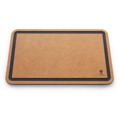 Weber Cutting Board, Brown DishwasherSafe Cutting Board with Juice Grooves for Grill Prep & Serving