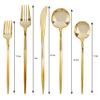 Novelty Modern Flatware Cutlery Disposable Plastic Combo Set 80 Count Luxury Gold, Service for 16 view 2