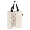 Abbott Collection 1356-MUSKOKA-TOTE Muskoka Names Tote Bag, 20x28 inches L, White/Black view 1