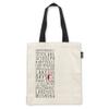Abbott Collection 1356-MUSKOKA-TOTE Muskoka Names Tote Bag, 20x28 inches L, White/Black view 2