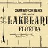 Antiguos Maps - City of Lakeland, Florida circa 1925 - measures 24 in x 28 in (610 mm x 711 mm) view 2