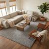 Rugs.com - Everyday Shag Rug 10' x 13' Light Gray Shag Rug Plush Comfort for Living Rooms, Bedrooms, and Playrooms view 4