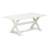 East West Furniture XT027 X-Style Mid-Century Modern Dining Table - a Rectangle Kitchen Table Top with Stylish Legs, 40x72 Inch, Multi-Color view 1