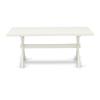 East West Furniture XT027 X-Style Mid-Century Modern Dining Table - a Rectangle Kitchen Table Top with Stylish Legs, 40x72 Inch, Multi-Color view 3