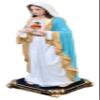 BHEII >24" Tall Sacred Heart of Mary Statue Sagrado Corazon de Maria Catholic Decor view 2