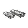 Mercana Furniture and Decor Kenneth (Set of 2) 24L x 12W Gray Metal Baskets view 1