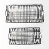 Mercana Furniture and Decor Kenneth (Set of 2) 24L x 12W Gray Metal Baskets view 3