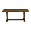 East West Furniture VT777 V-Style Dining Room Table - a Rectangle Solid Wood Table Top with Stylish Legs, 40x72 Inch, Distressed Jacobean view 3
