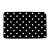 AMFD Black White Bath Mat Vintage Abstract Polka Dot Cute Monochrome Bathroom Shower Mat Kitchen Rug Microfiber Memory Foam,18x30 Inch view 1