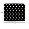 AMFD Black White Bath Mat Vintage Abstract Polka Dot Cute Monochrome Bathroom Shower Mat Kitchen Rug Microfiber Memory Foam,18x30 Inch view 3