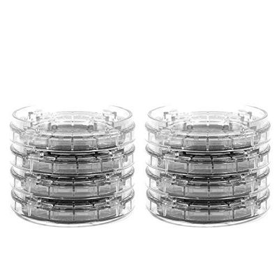 Heavy Duty Plastic Bed and Furniture Risers, 8 Pack, Adjustable Lifters for Sofa, Table, Desk, Chairs