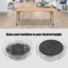 Heavy Duty Plastic Bed and Furniture Risers, 8 Pack, Adjustable Lifters for Sofa, Table, Desk, Chairs view 2