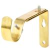Adjustable Curtain Rod Bracket Or Rod Holder - for 1 or 1 1/8 Inch Rods-(Gold,Set of 2) view 3