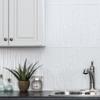 FASDE Skyline Decorative Vinyl Backsplash Panel in Matte White (5 Pack) view 2